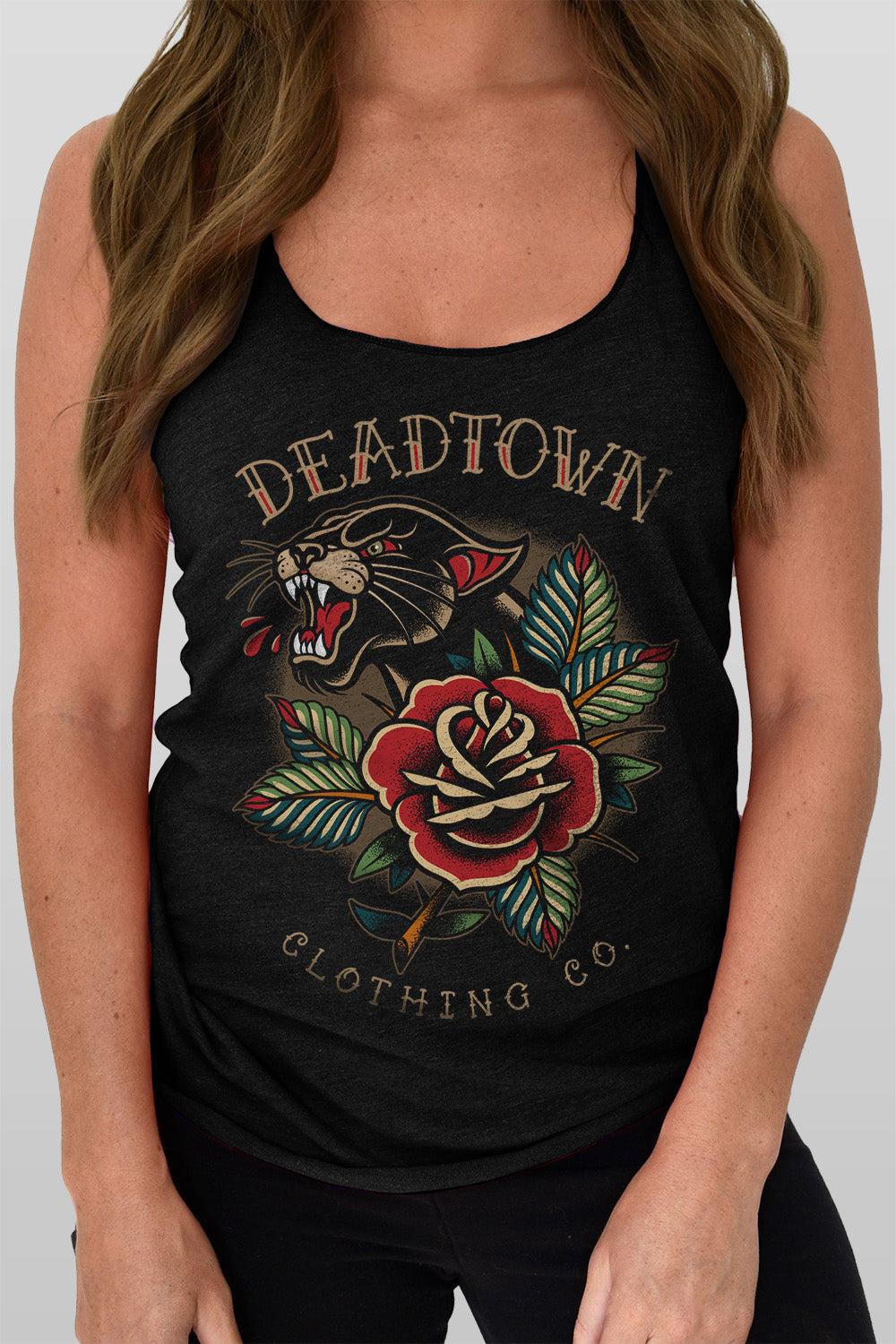 Panther and Rose Racerback