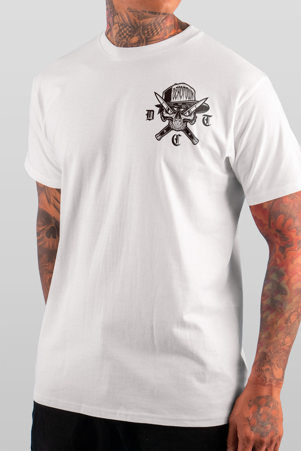 Aggressor Badge White Tee