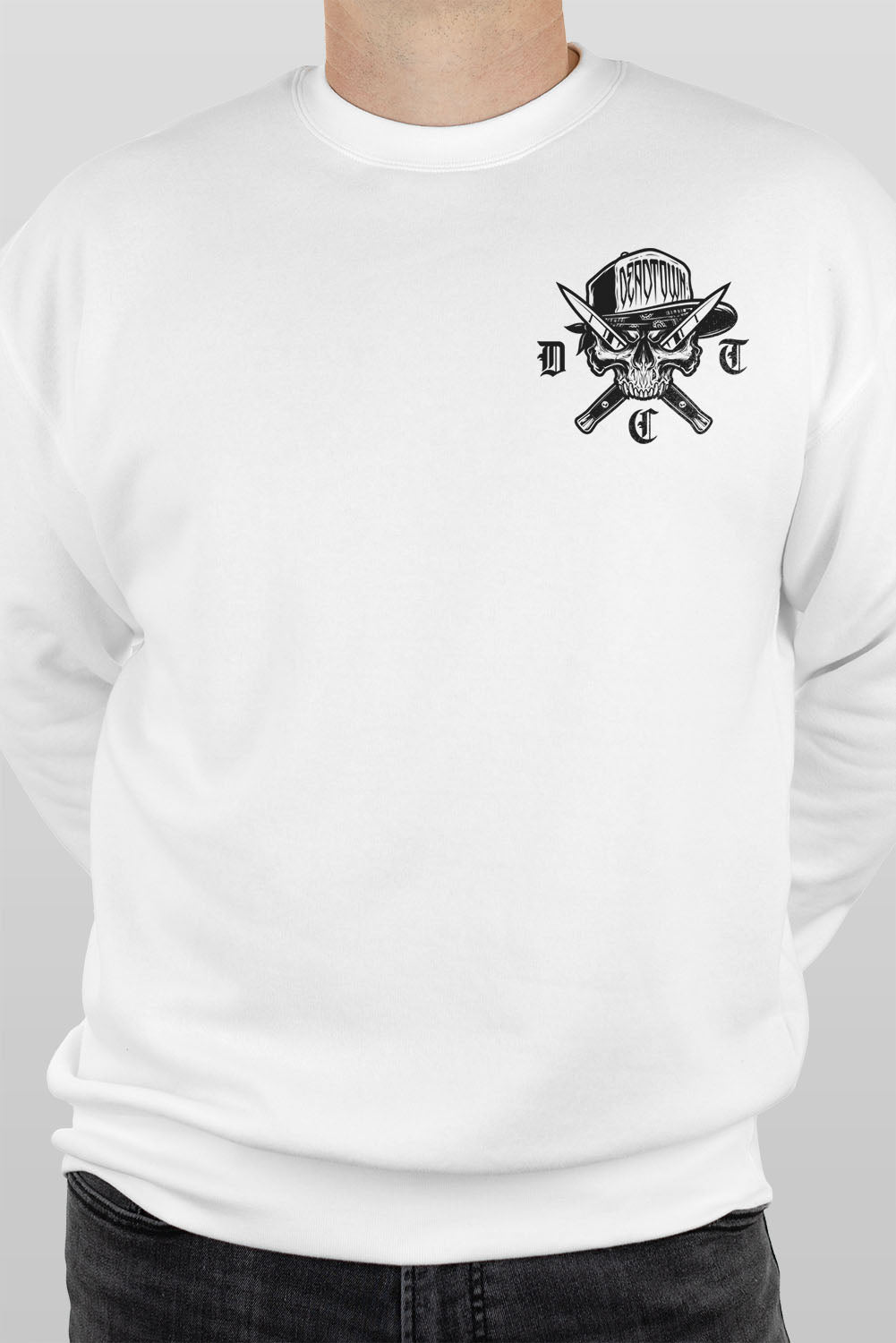 Aggressor Badge White Sweatshirt