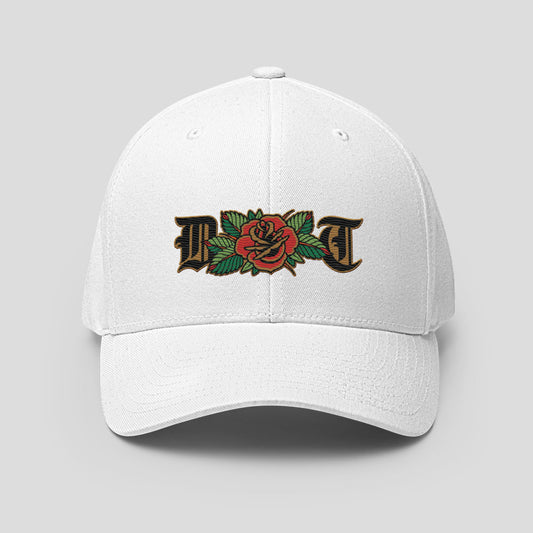 DT Rose White Flexfit Hat