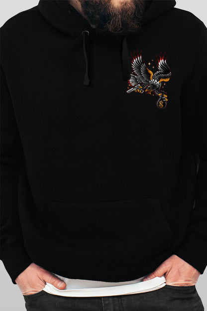 American Capitalist Mens Black Hoodie