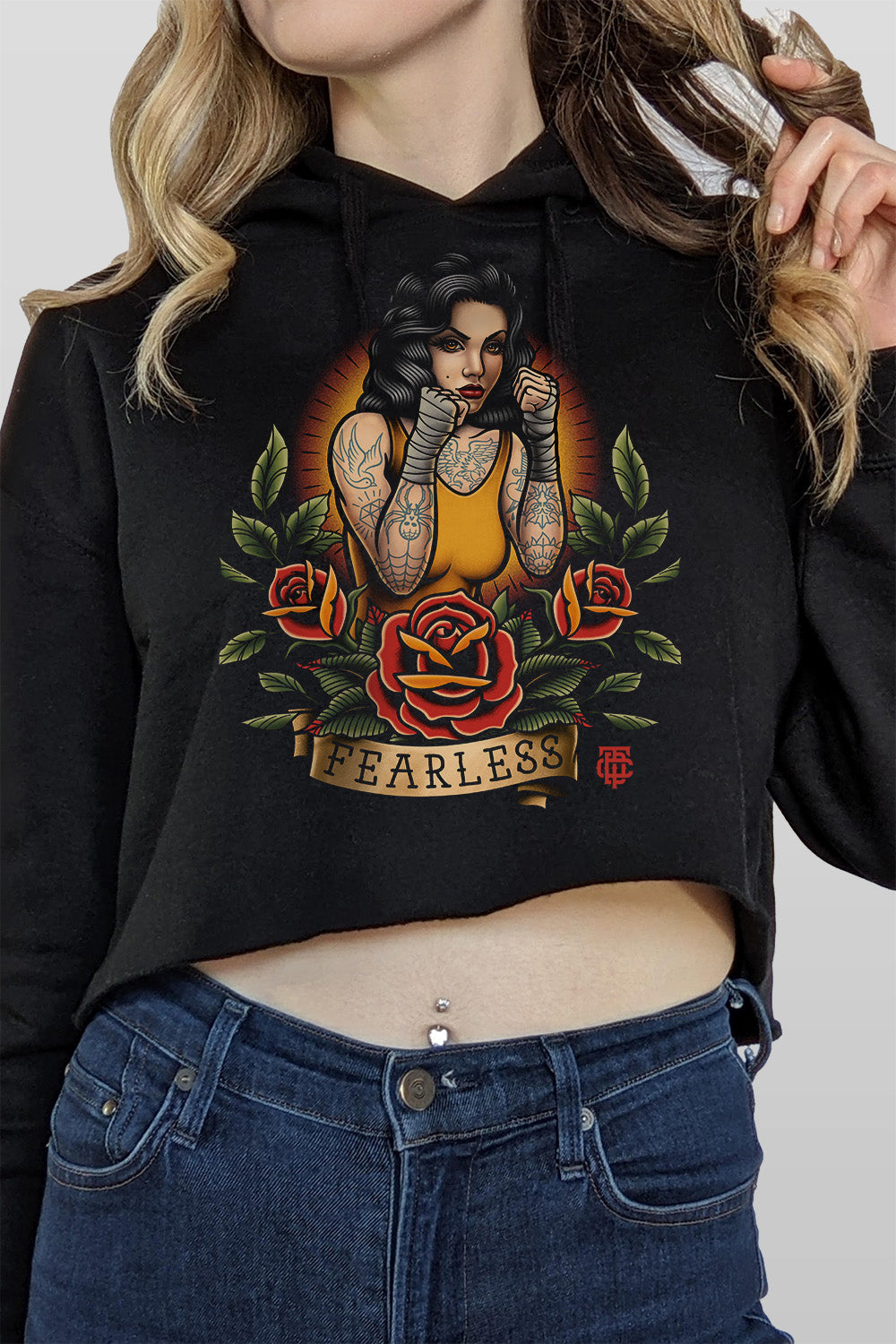 Fearless Crop Hoodie