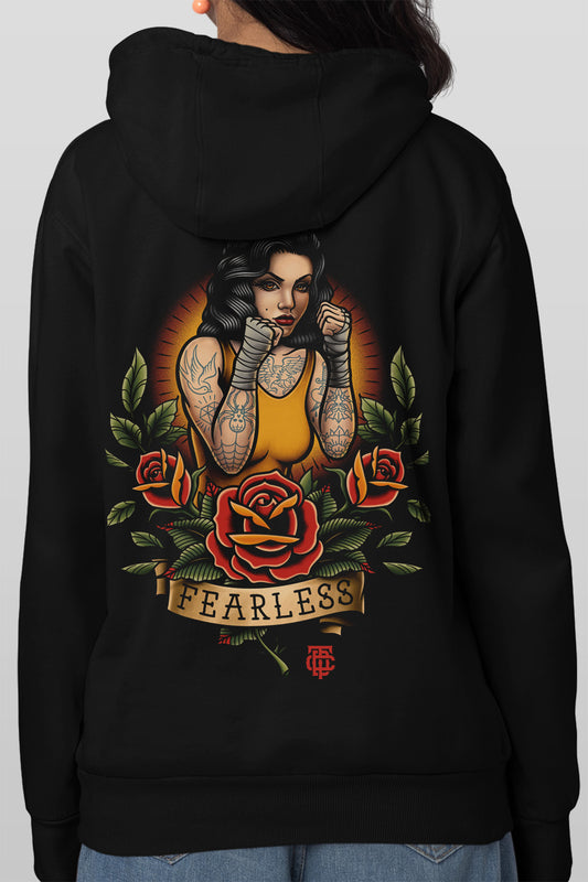 Fearless Womens Black Hoodie