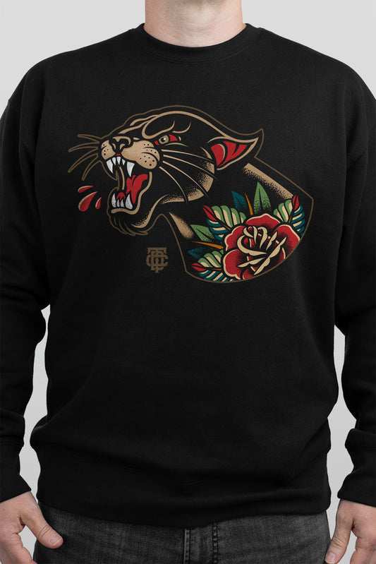 Panther Head Tattoo Sweatshirt