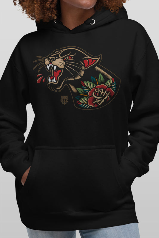 Panther Head Tattoo Women's Hoodie