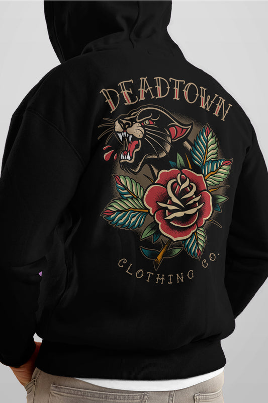 Panther & Rose Black Hoodie