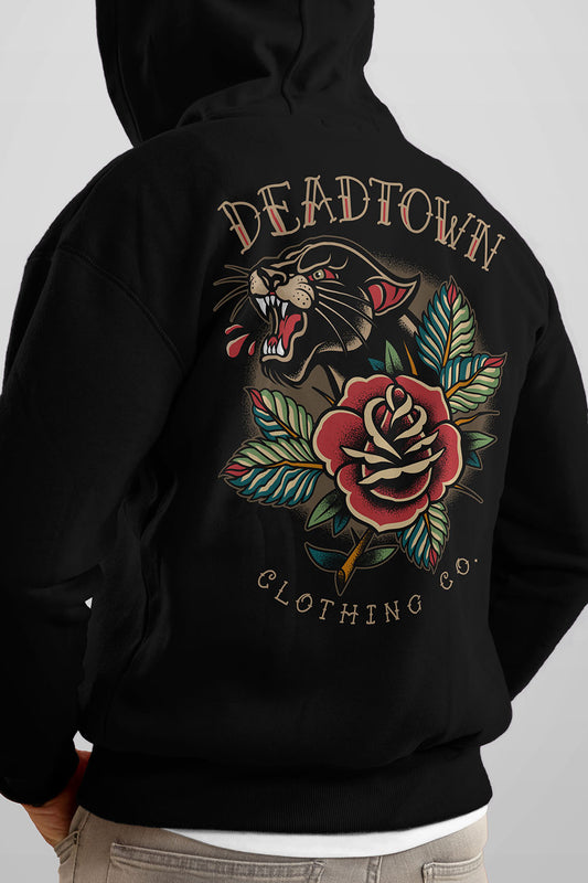 Panther & Rose Black Hoodie