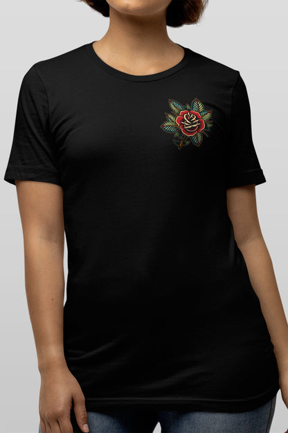 Panther and Rose Black Unisex Tee