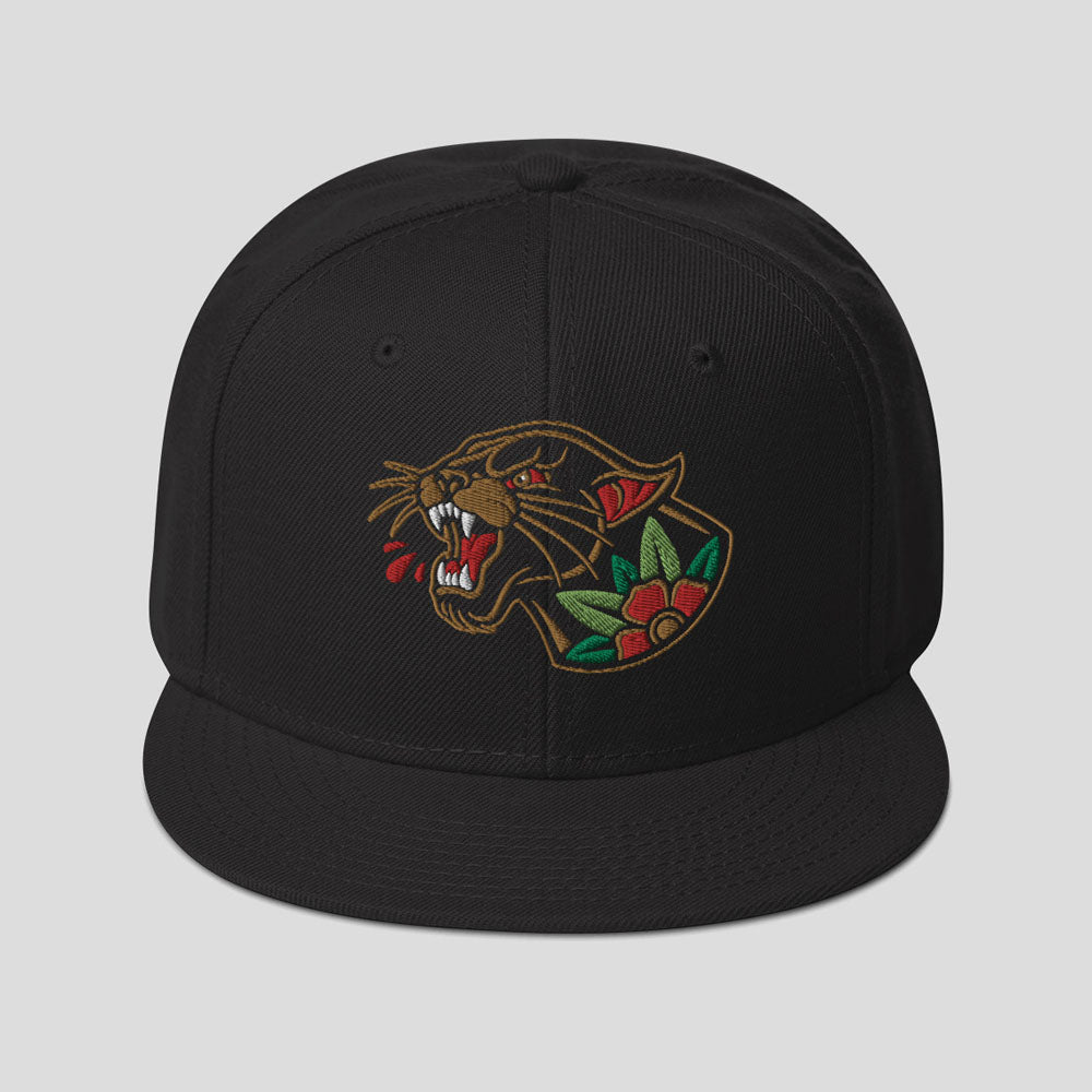 Panther Head Snapback Hat (Dark Styles)