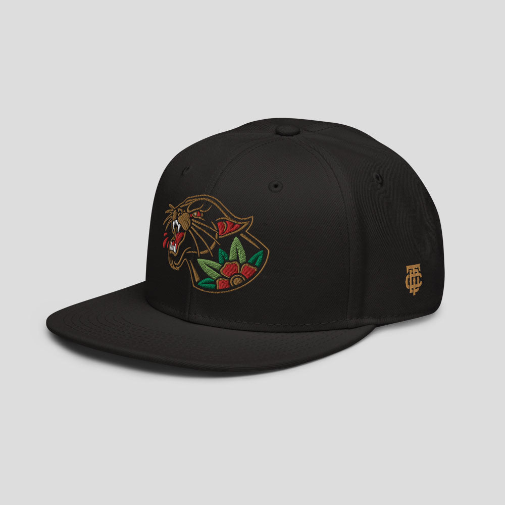 Panther Head Snapback Hat (Dark Styles)