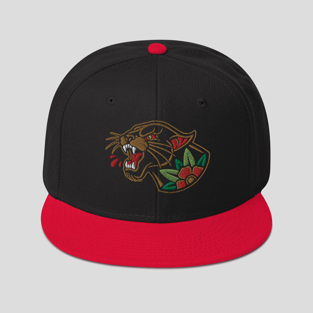 Panther Head Snapback Hat (Dark Styles)