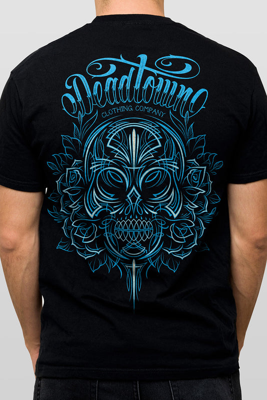 Pinstripe Skull Tee