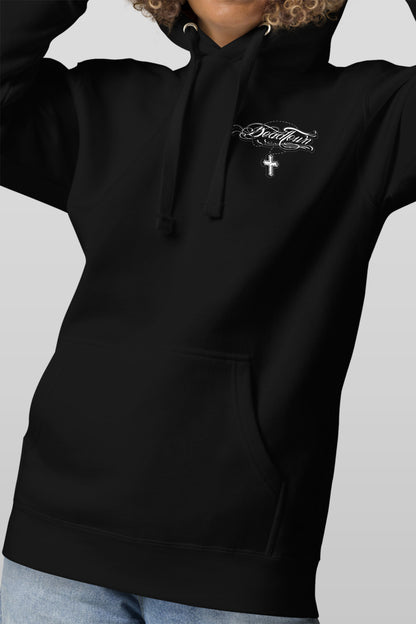 Prayer Womens Black Hoodie