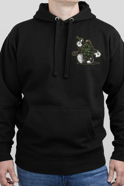 Pull the Pin Black Hoodie