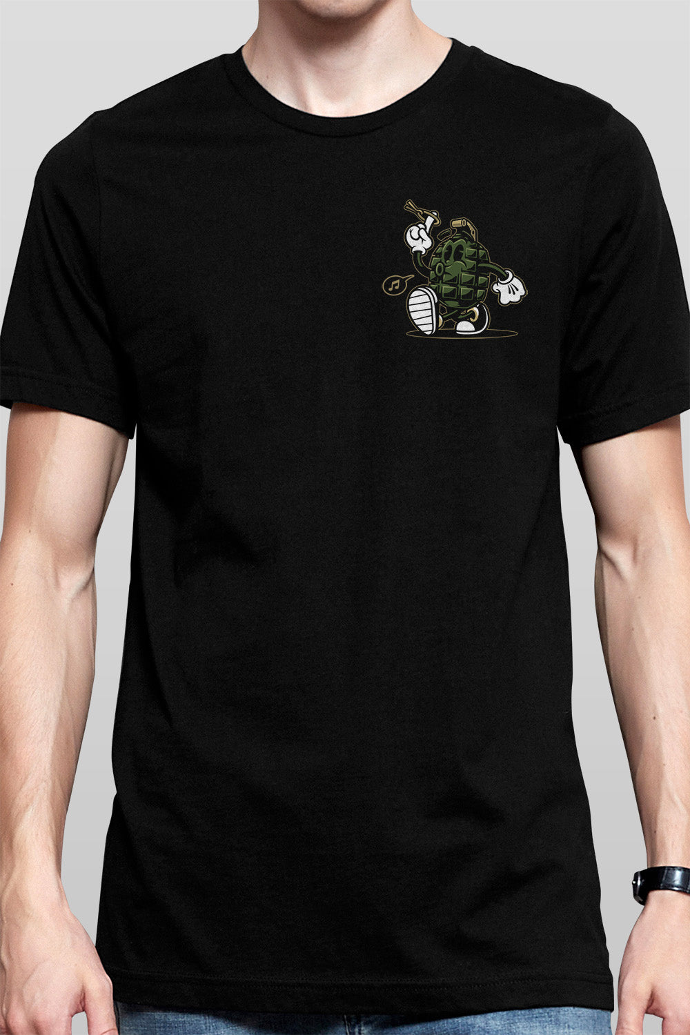 Pull the Pin Black Tee