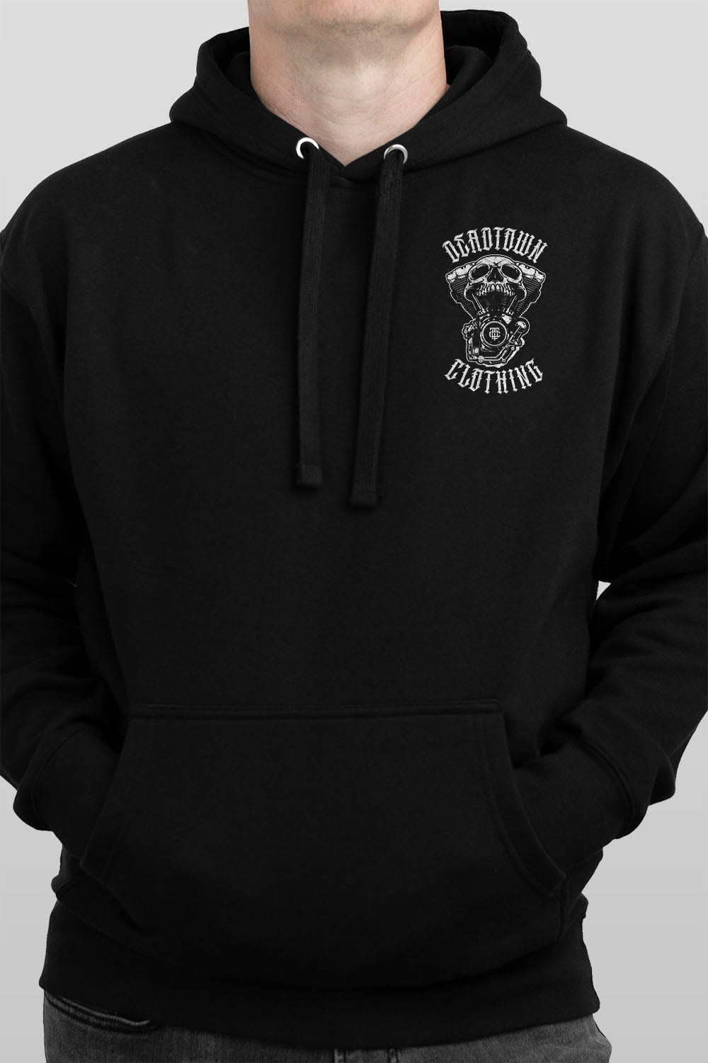 Skull Motor Black Hoodie