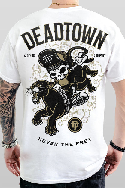 Skully Panther Rodeo White Tee