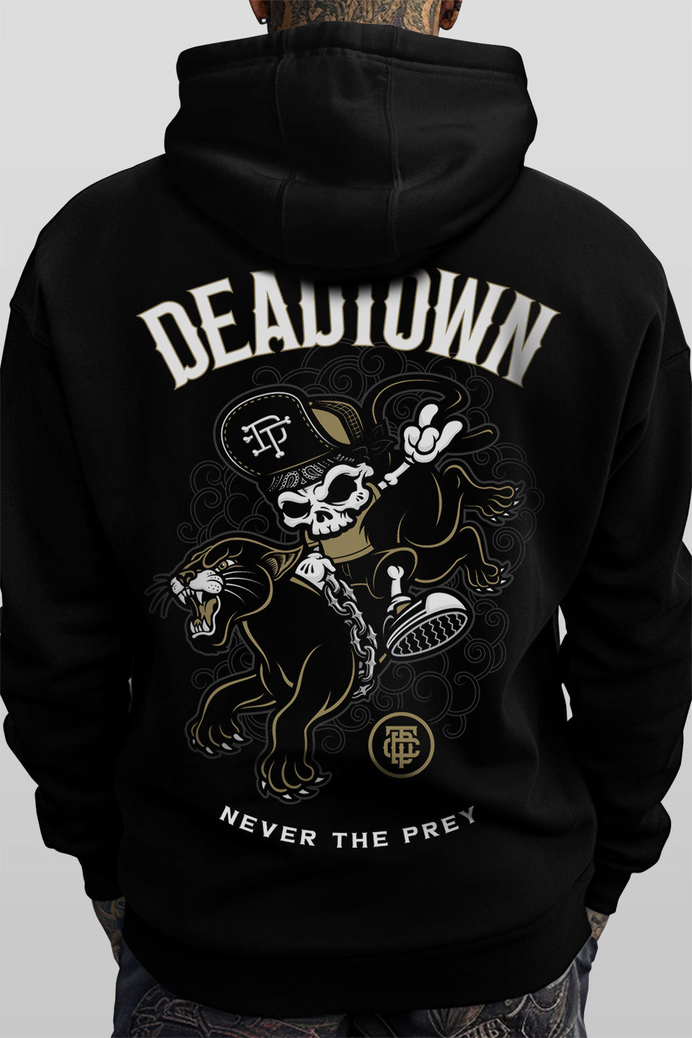 Skully Panther Rodeo Black Hoodie