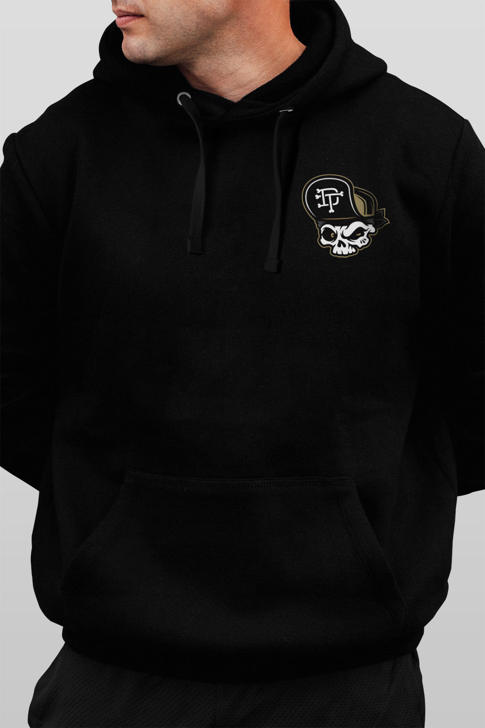 Skully Panther Rodeo Black Hoodie