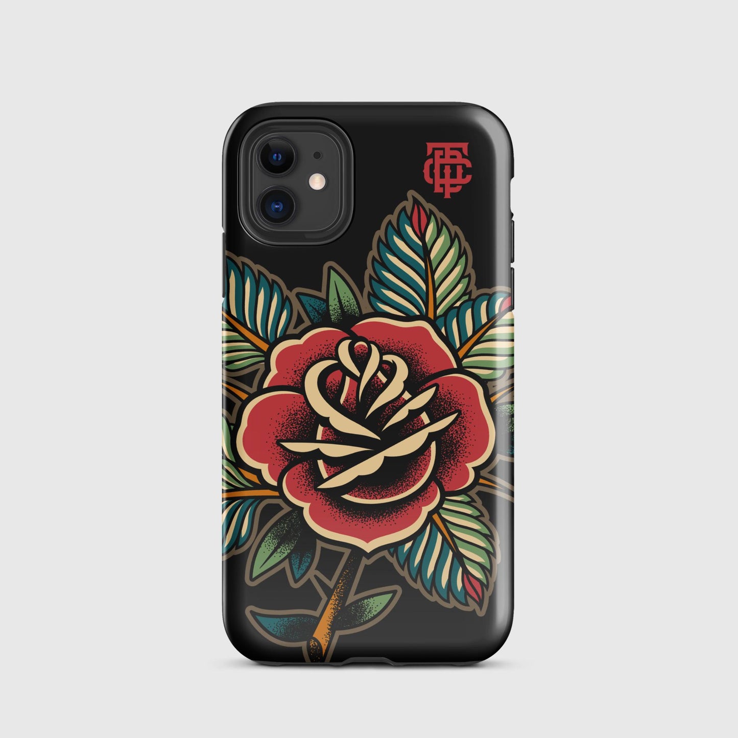 Rose Tattoo Black Tough Case for iPhone®