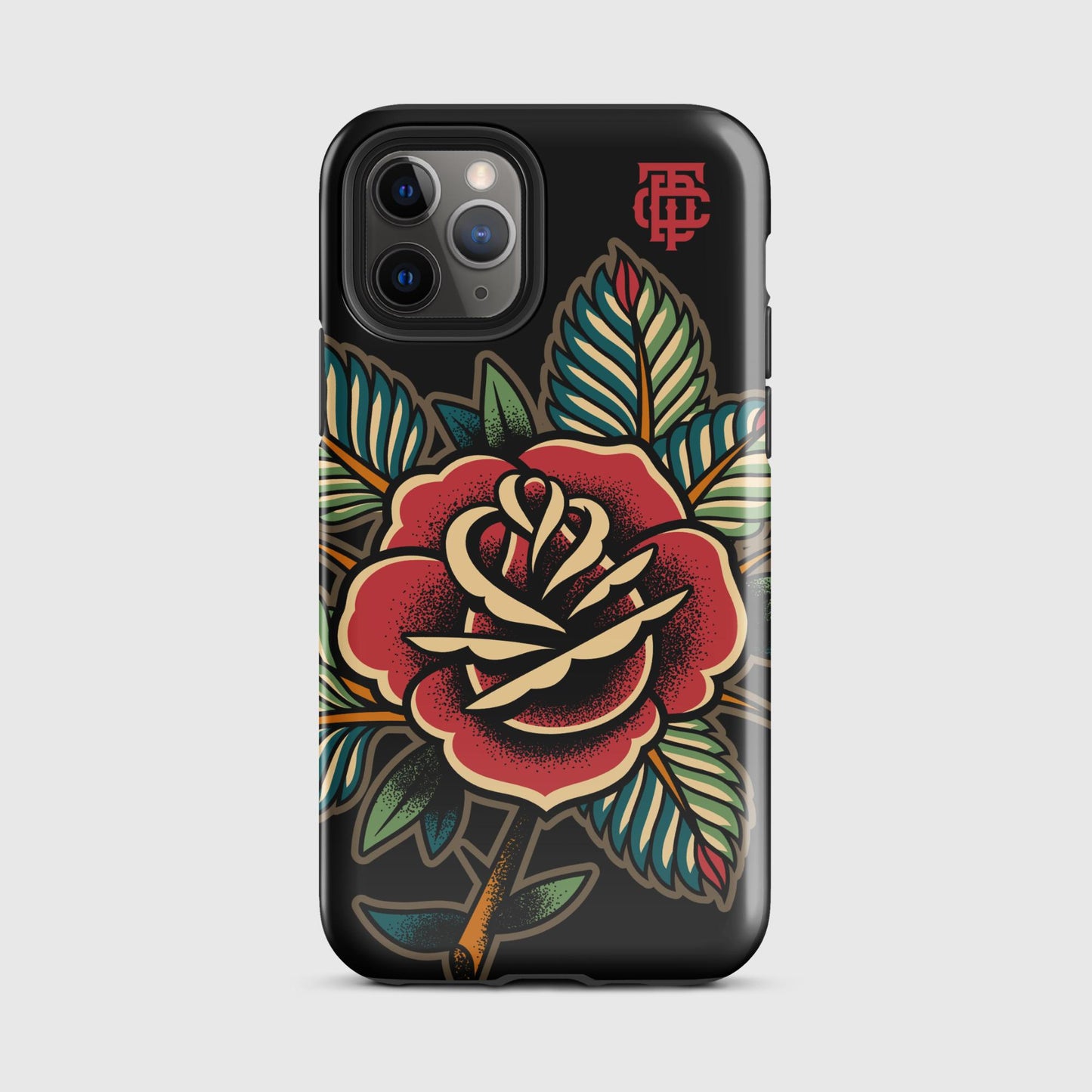 Rose Tattoo Black Tough Case for iPhone®