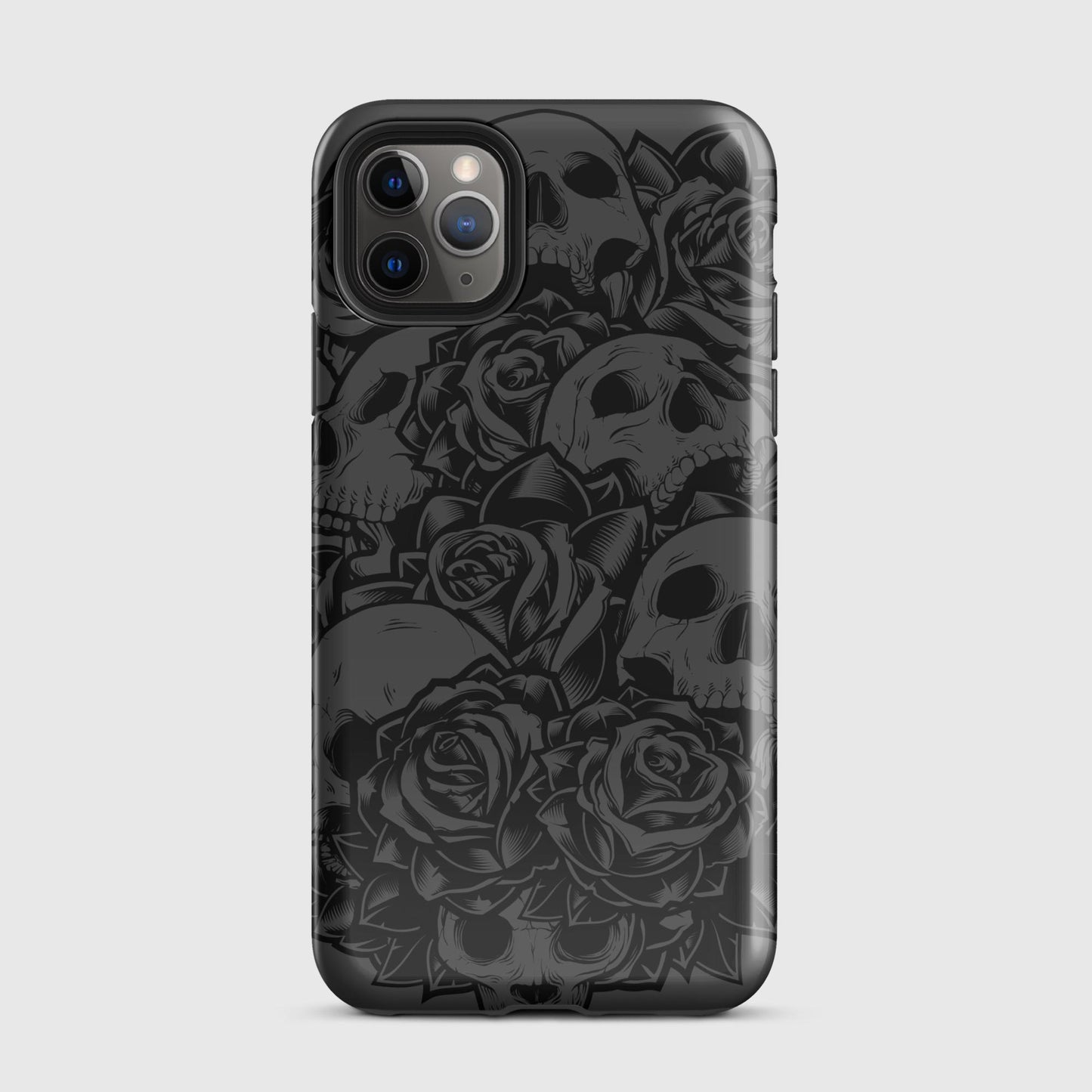 Skull & Roses Pattern Tough Case for iPhone®