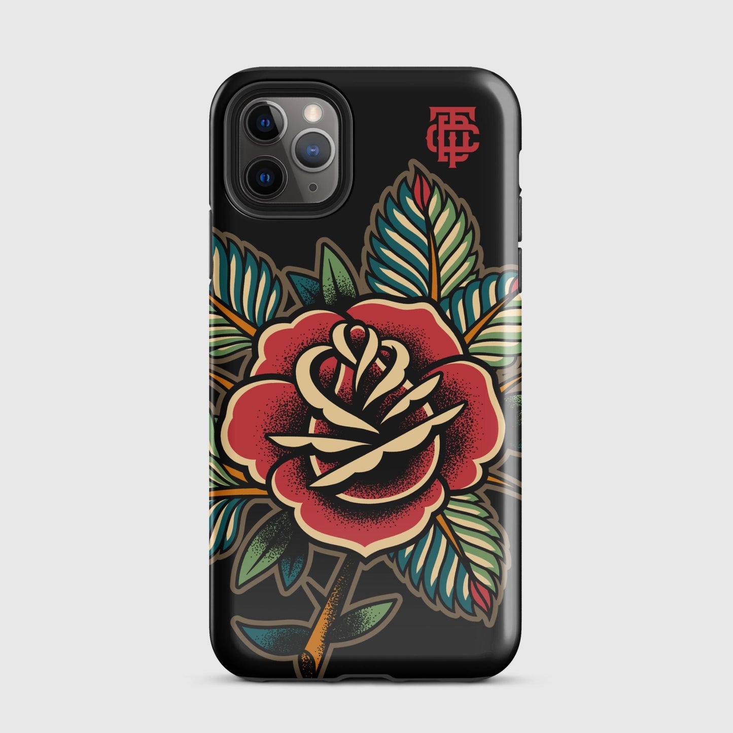 Rose Tattoo Black Tough Case for iPhone®