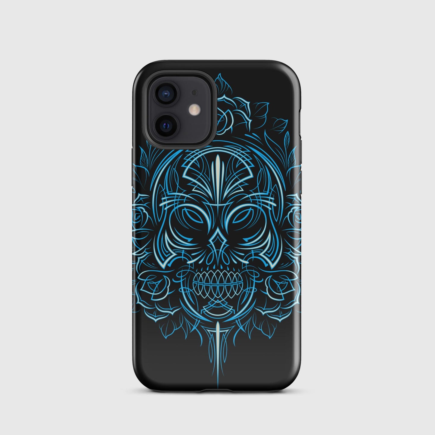 Pinstripe Skull & Roses Tough Case for iPhone®