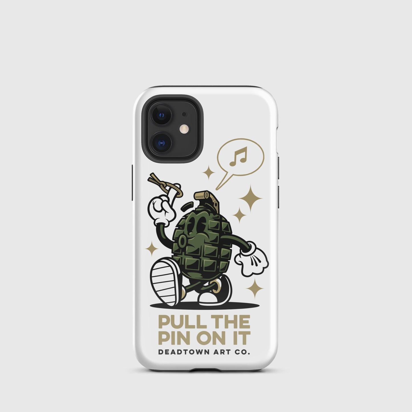 Pull the Pin White Tough Case for iPhone®