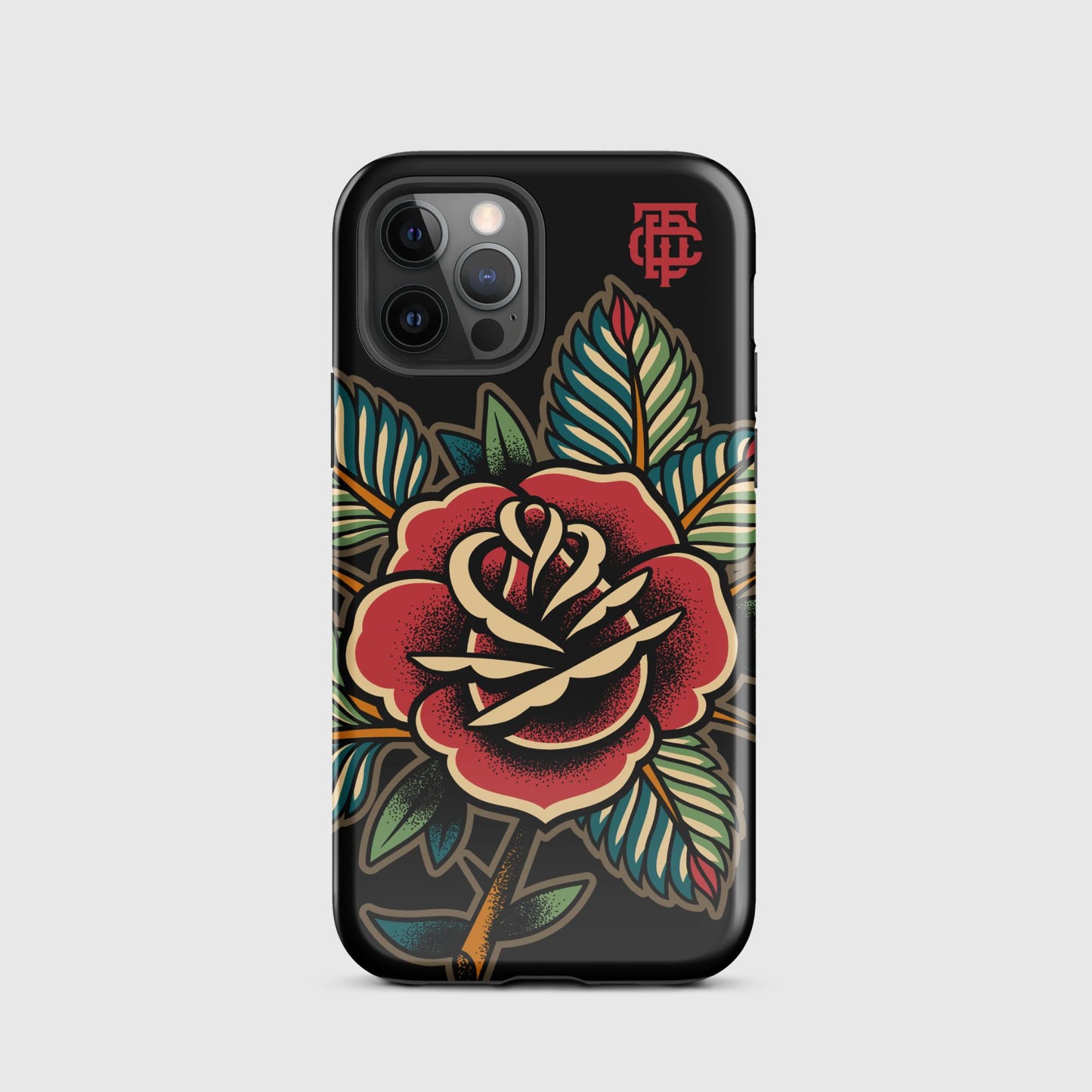 Rose Tattoo Black Tough Case for iPhone®