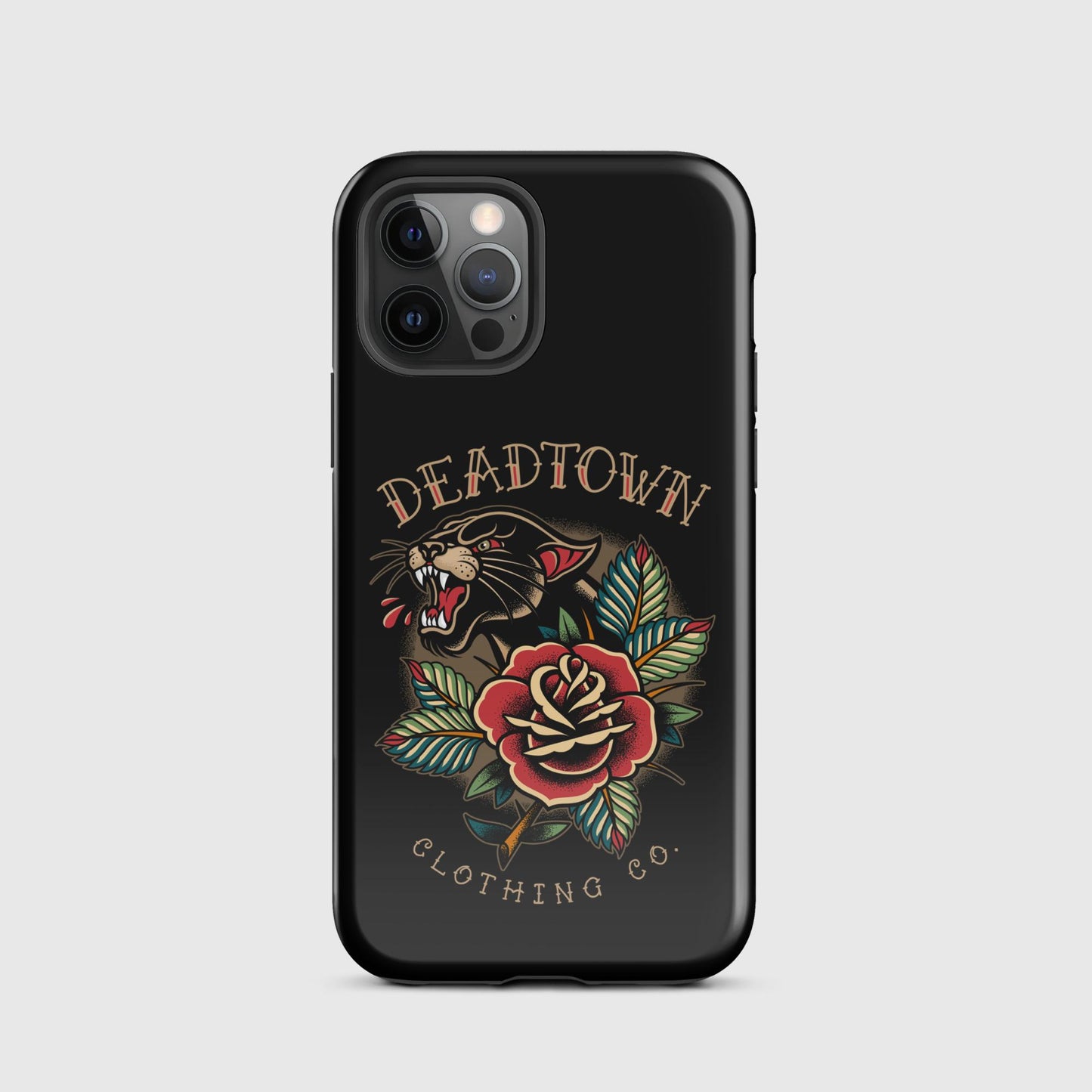 Panther & Rose Black Tough Case for iPhone®