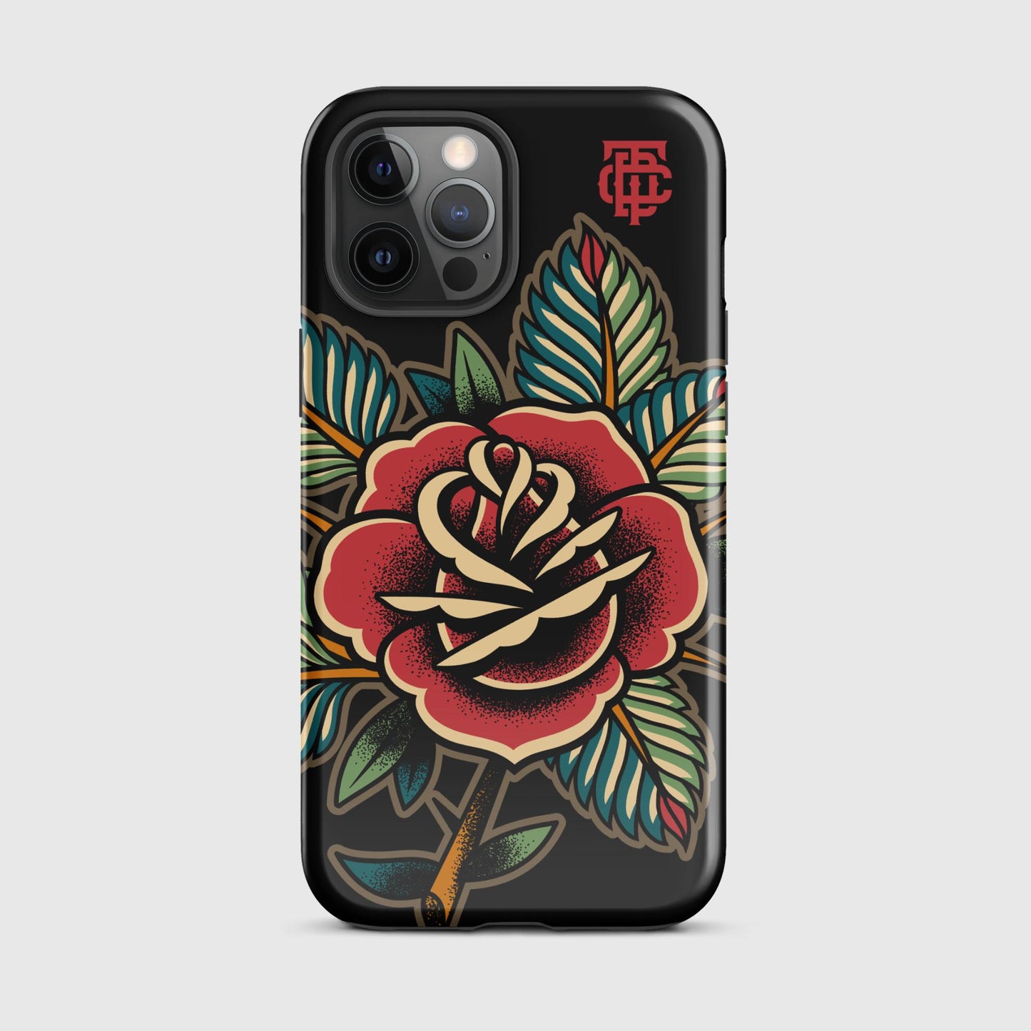 Rose Tattoo Black Tough Case for iPhone®