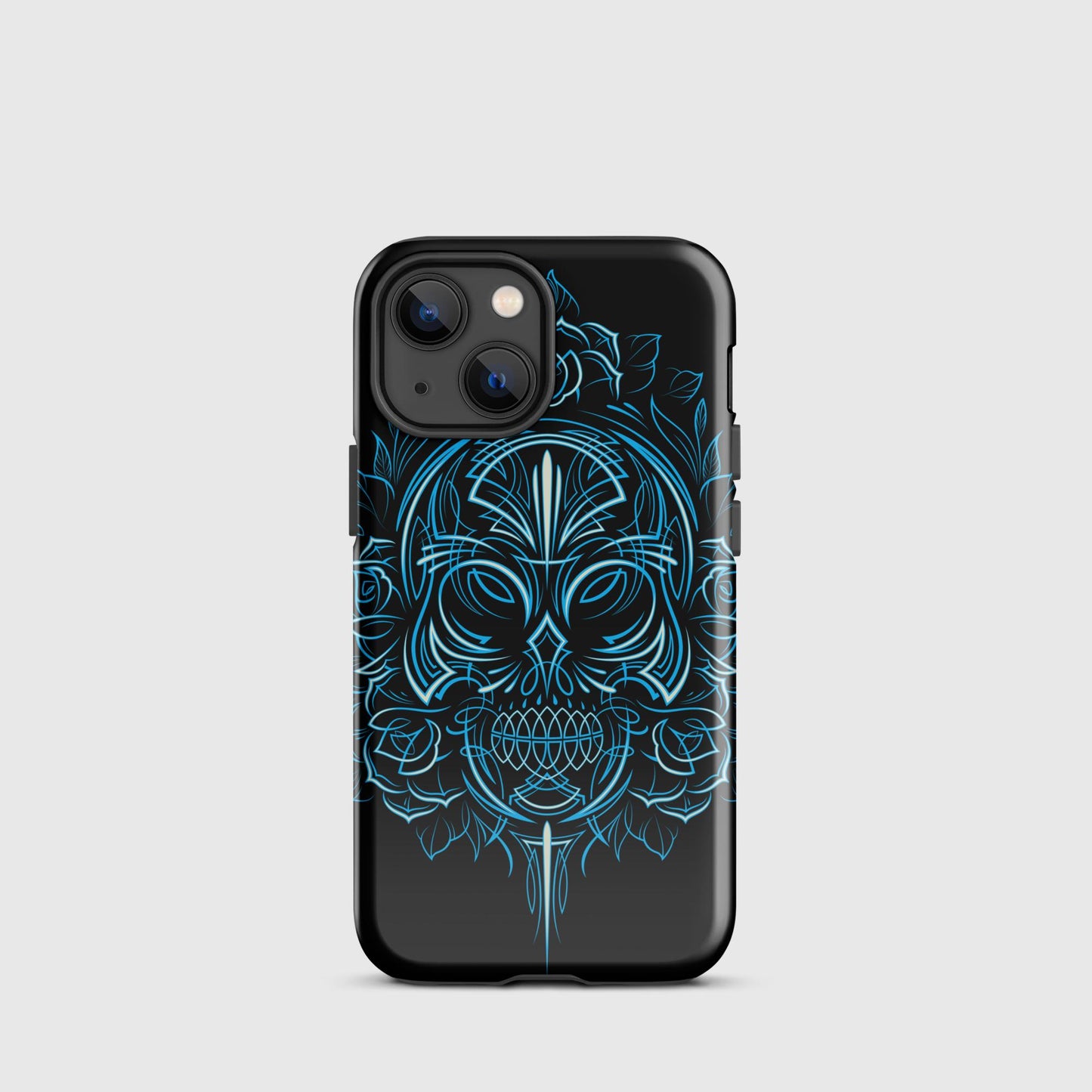 Pinstripe Skull & Roses Tough Case for iPhone®