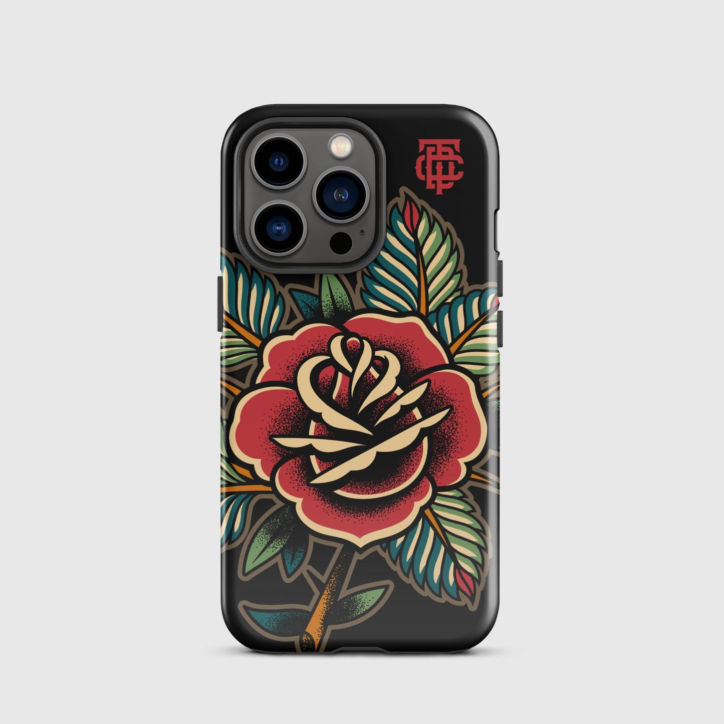 Rose Tattoo Black Tough Case for iPhone®