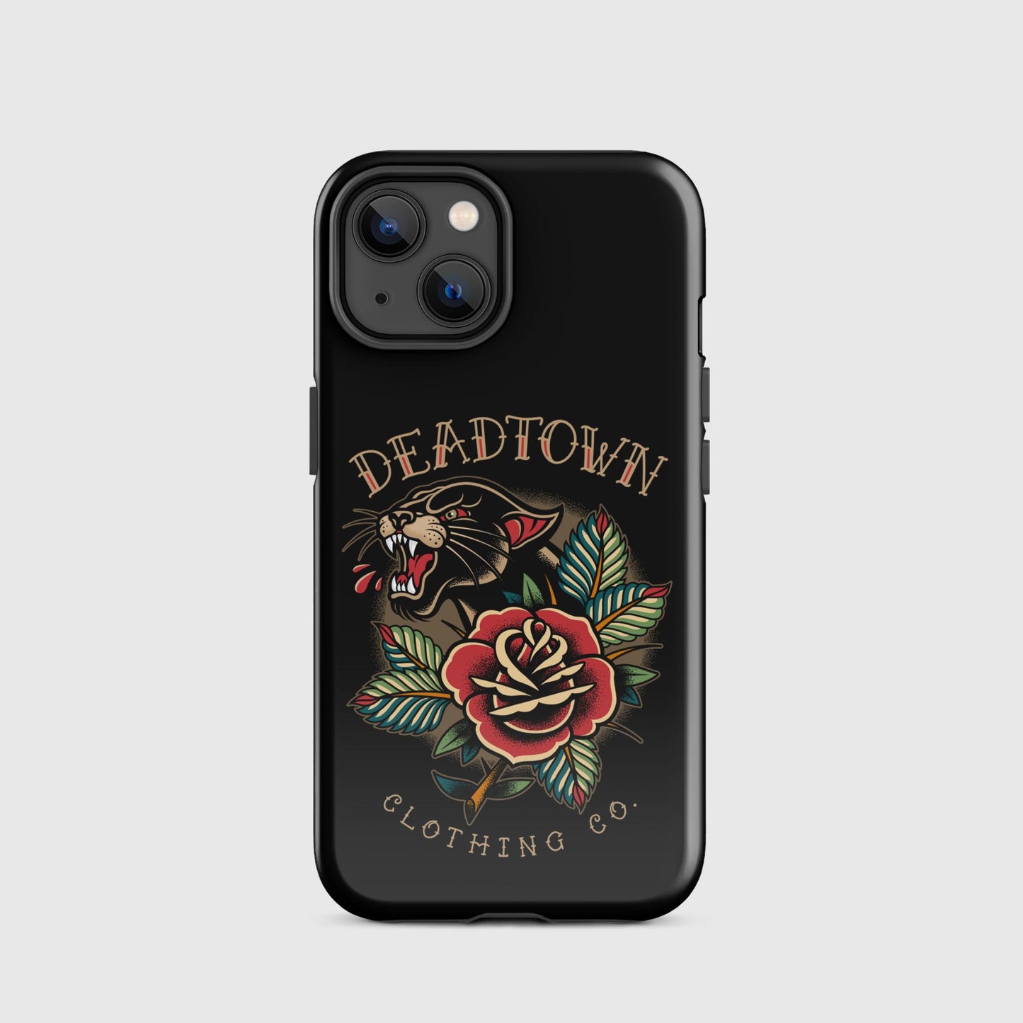 Panther & Rose Black Tough Case for iPhone®