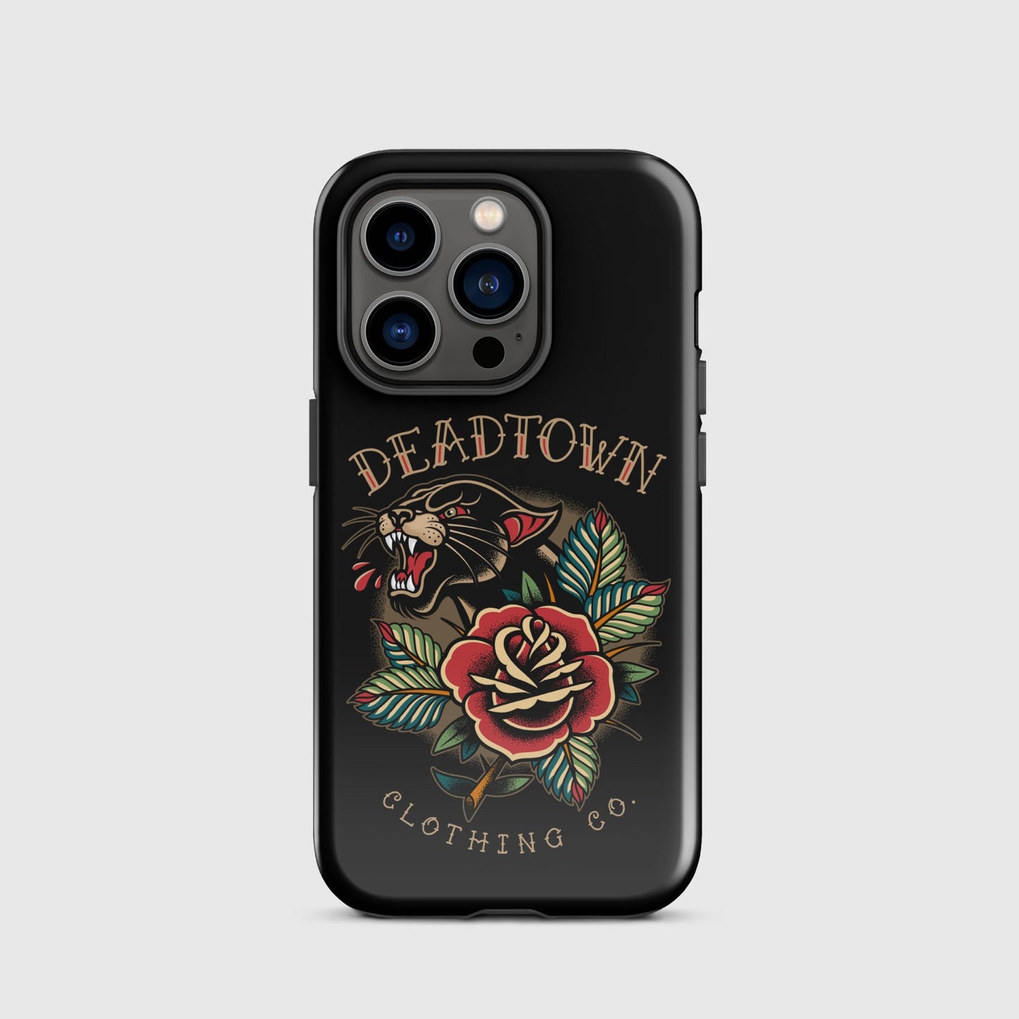 Panther & Rose Black Tough Case for iPhone®