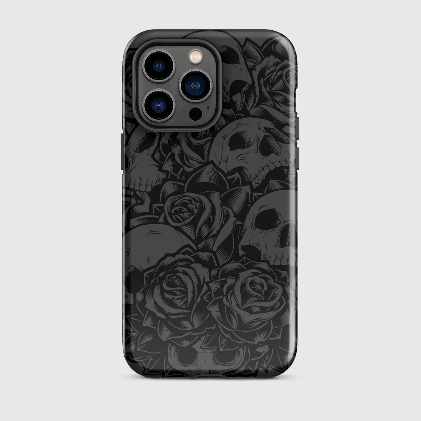 Skull & Roses Pattern Tough Case for iPhone®