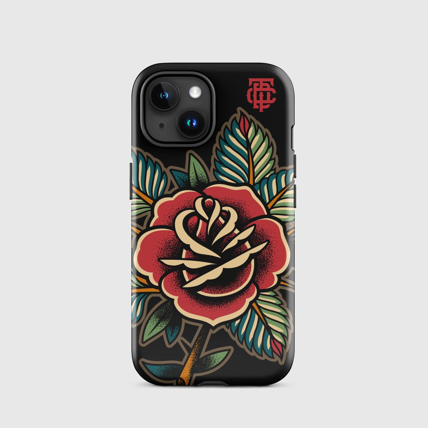 Rose Tattoo Black Tough Case for iPhone®