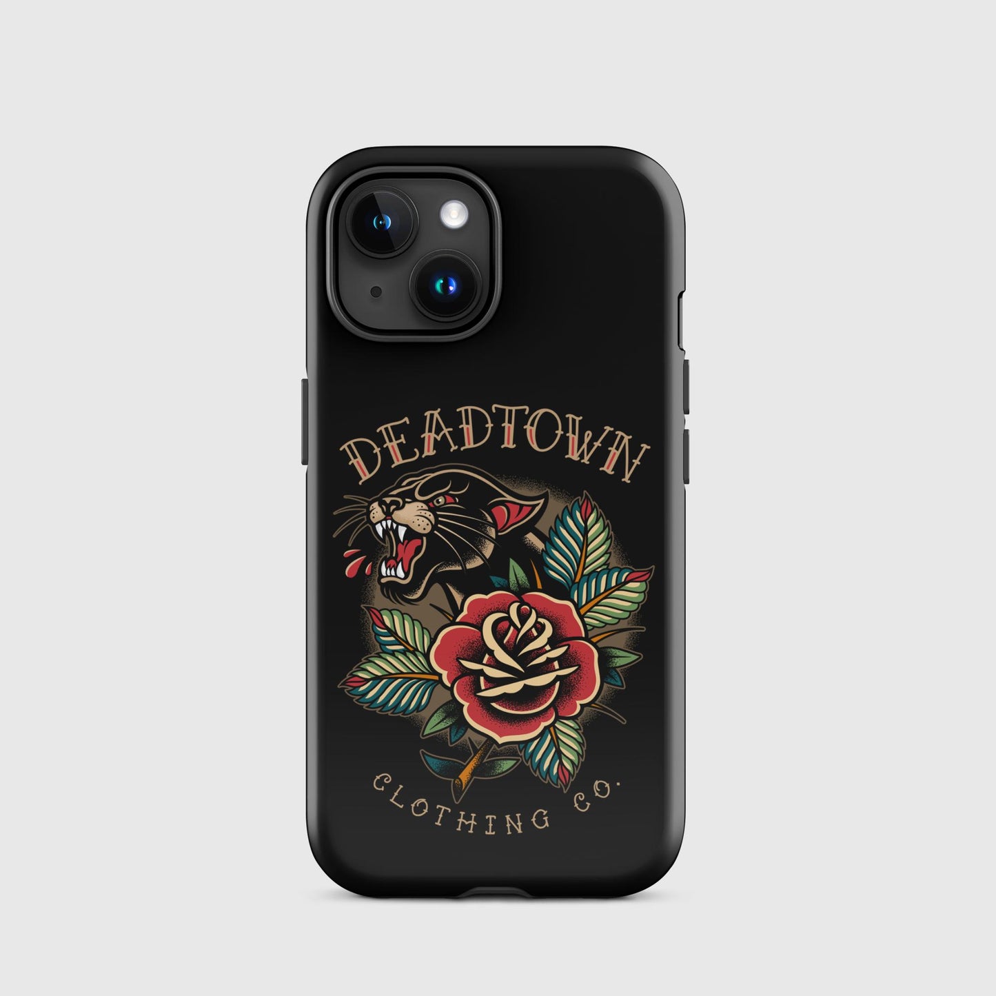 Panther & Rose Black Tough Case for iPhone®