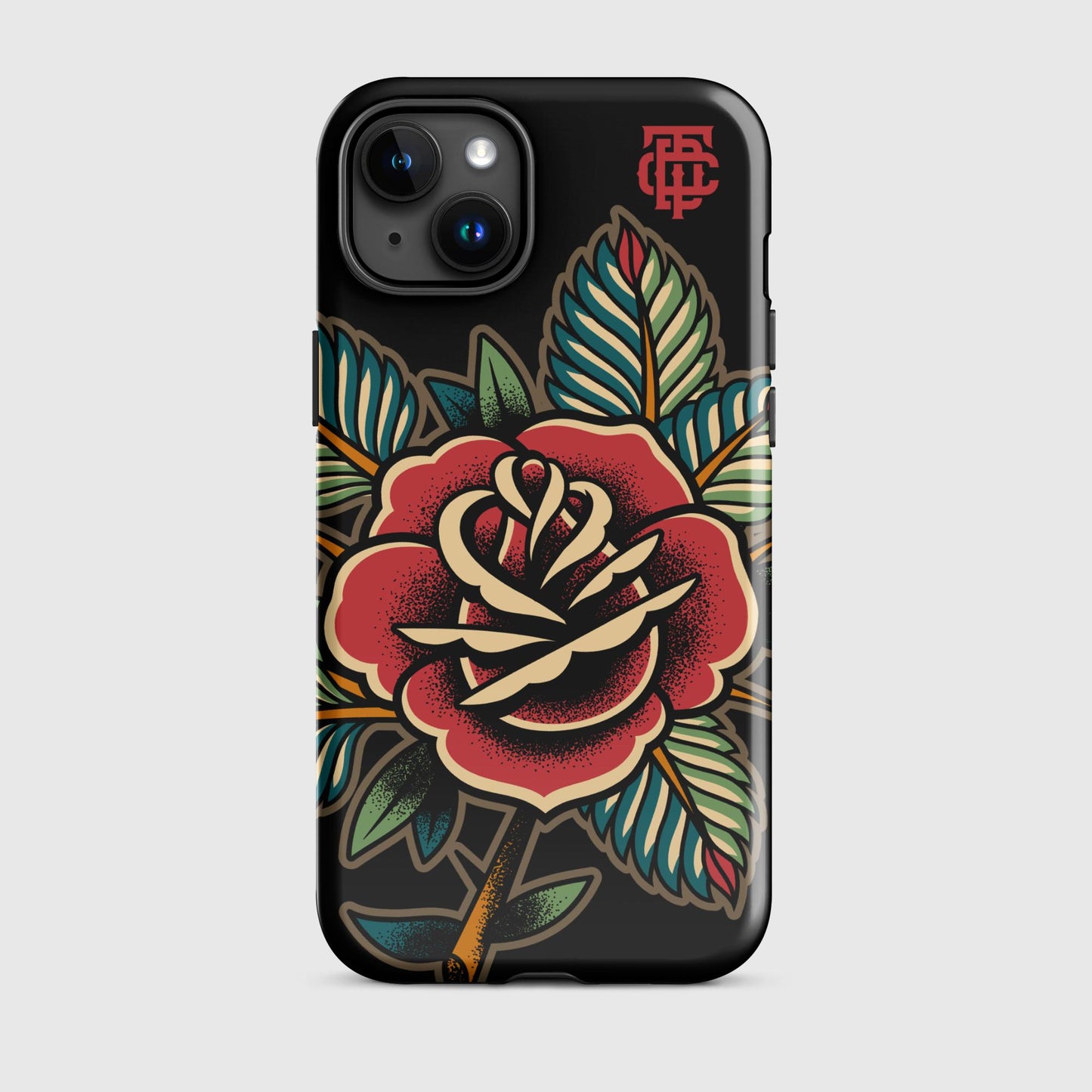 Rose Tattoo Black Tough Case for iPhone®