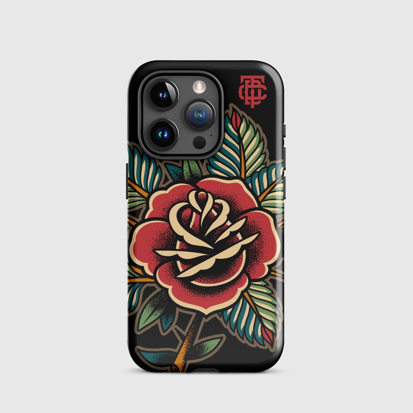 Rose Tattoo Black Tough Case for iPhone®