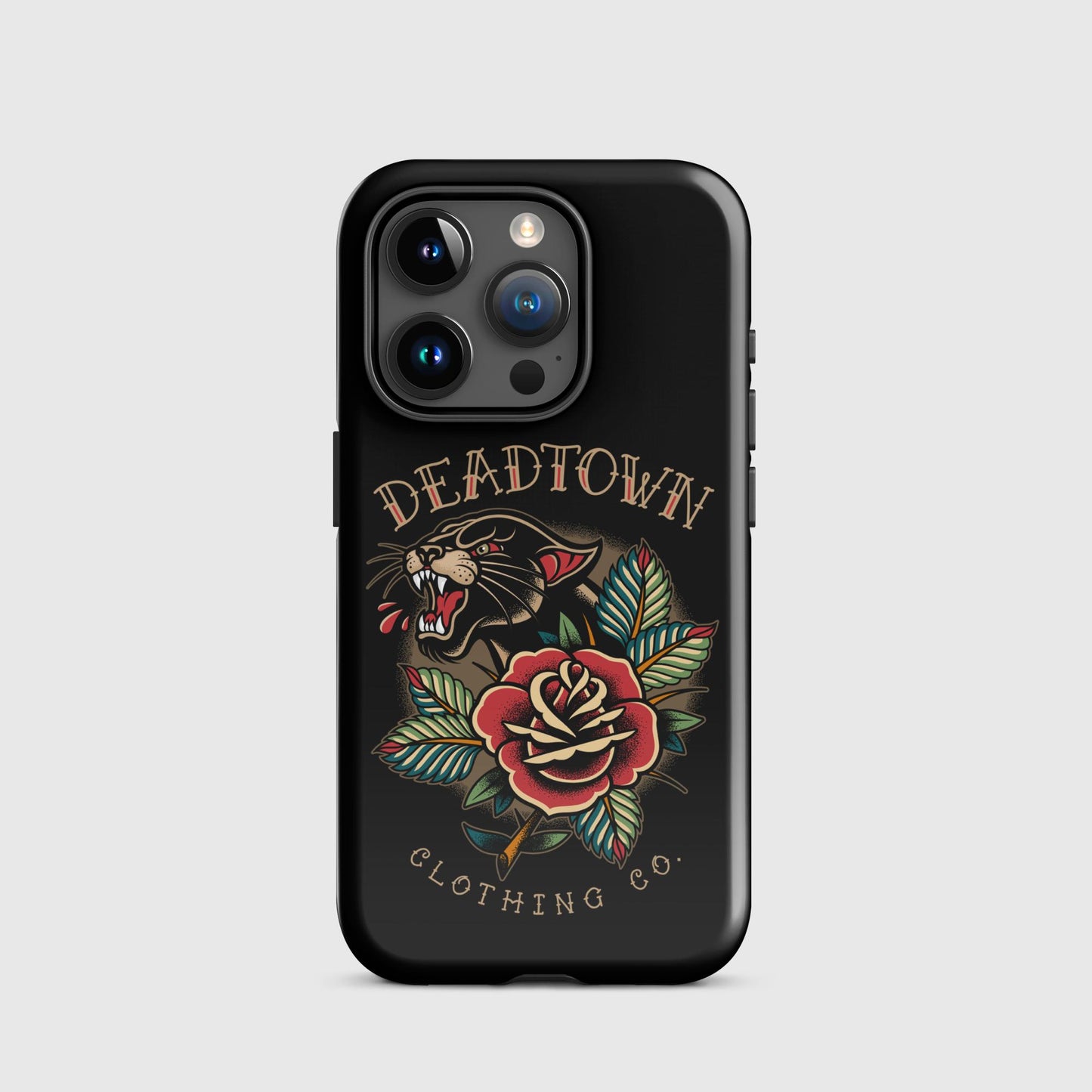 Panther & Rose Black Tough Case for iPhone®