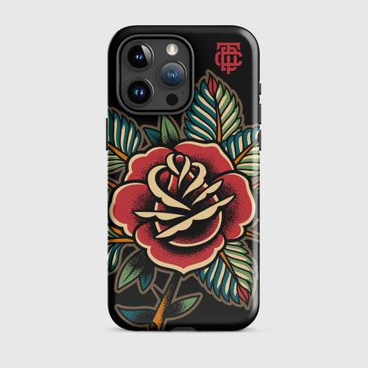 Rose Tattoo Black Tough Case for iPhone®