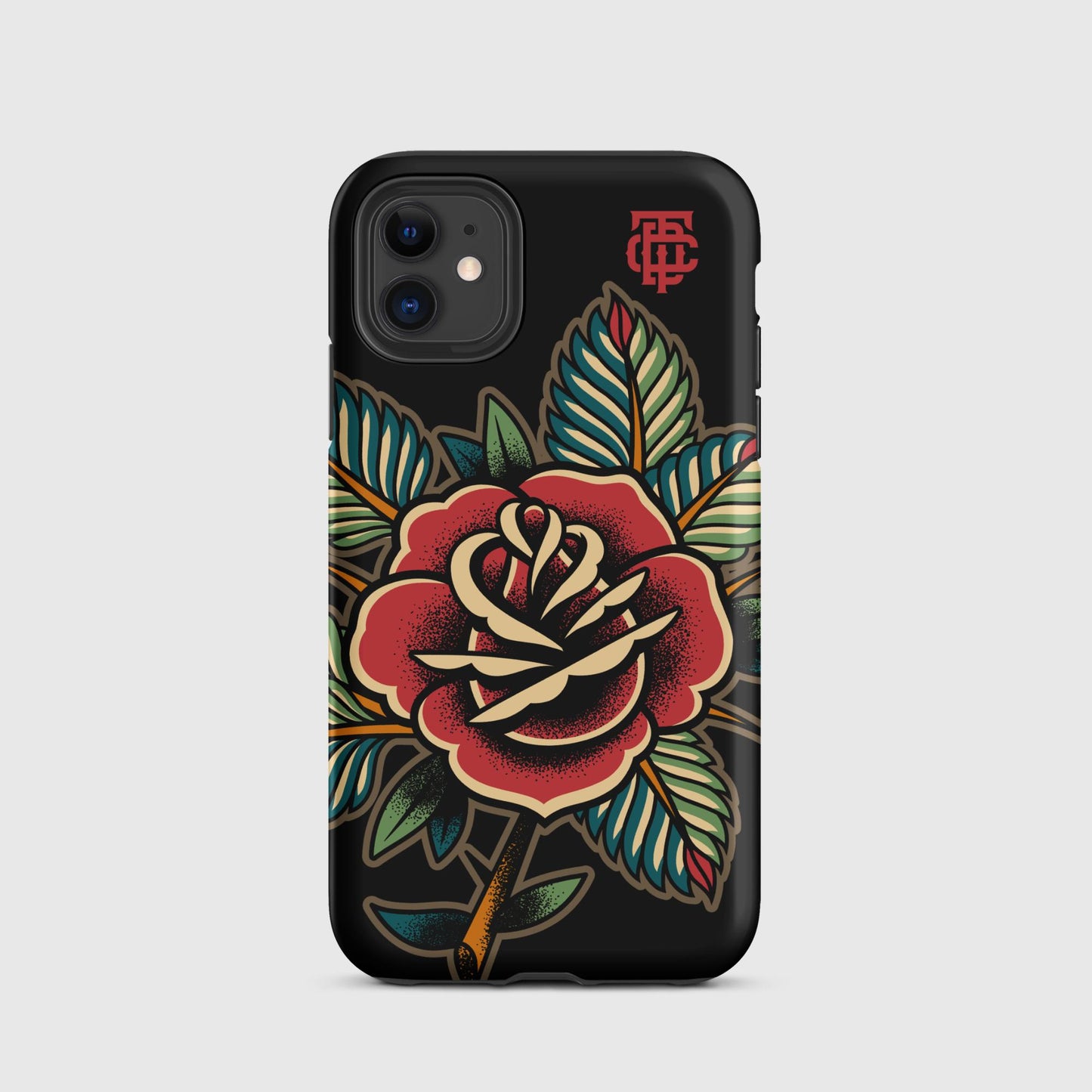 Rose Tattoo Black Tough Case for iPhone®