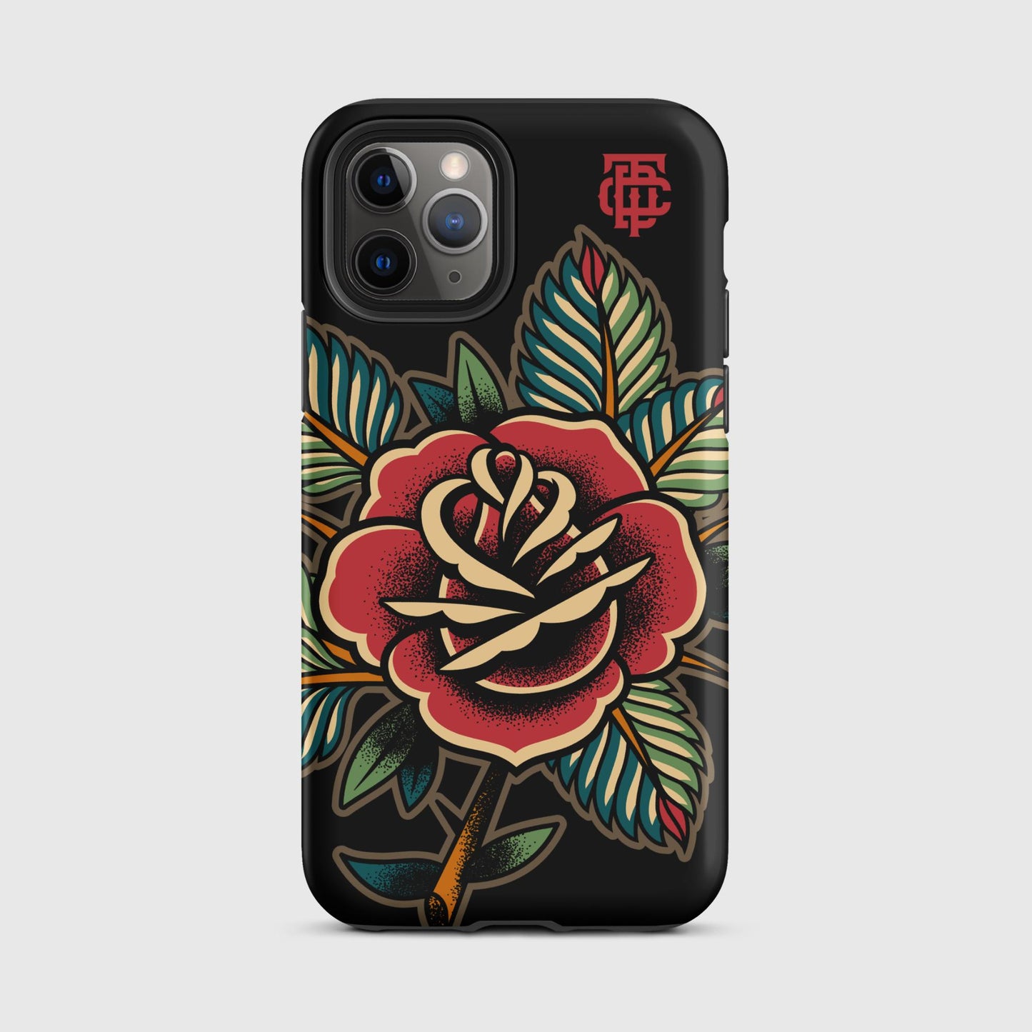 Rose Tattoo Black Tough Case for iPhone®