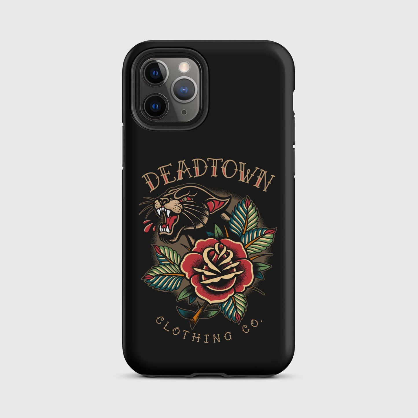 Panther & Rose Black Tough Case for iPhone®