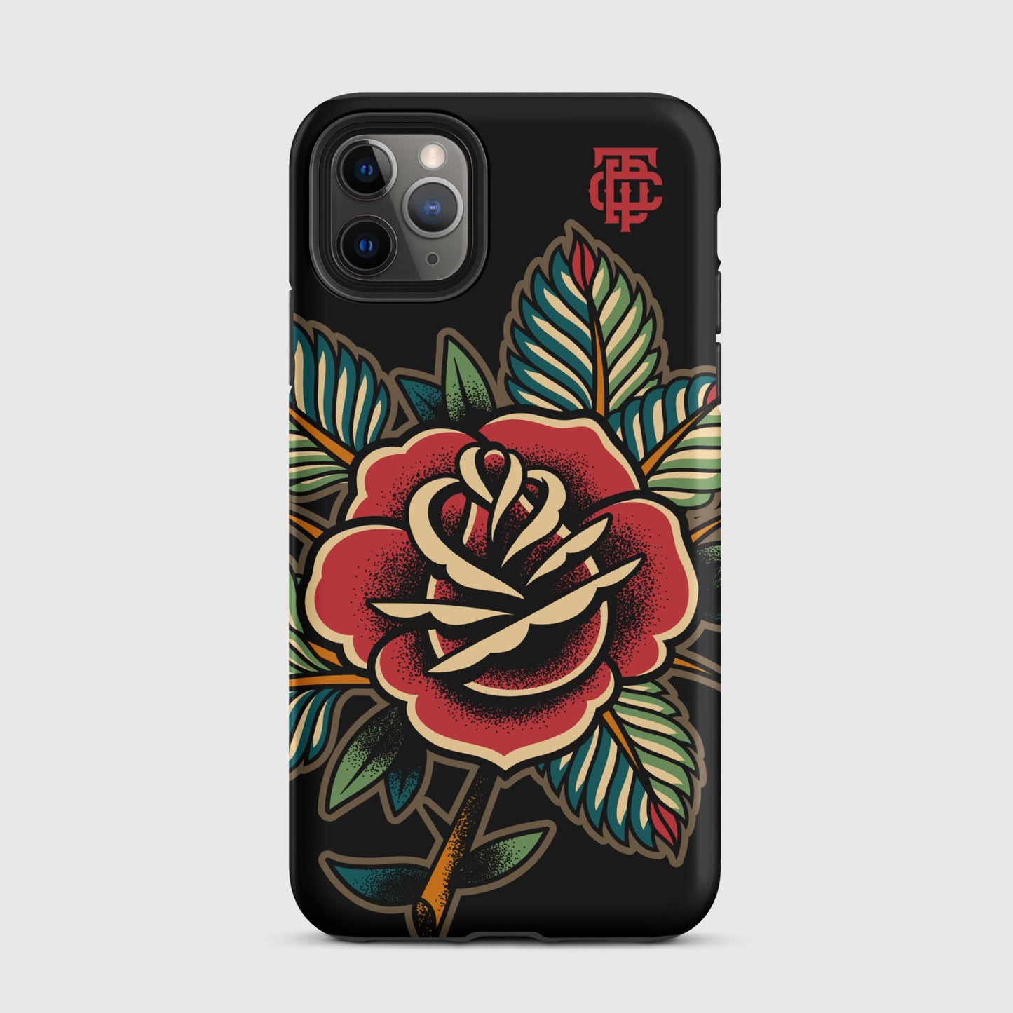 Rose Tattoo Black Tough Case for iPhone®