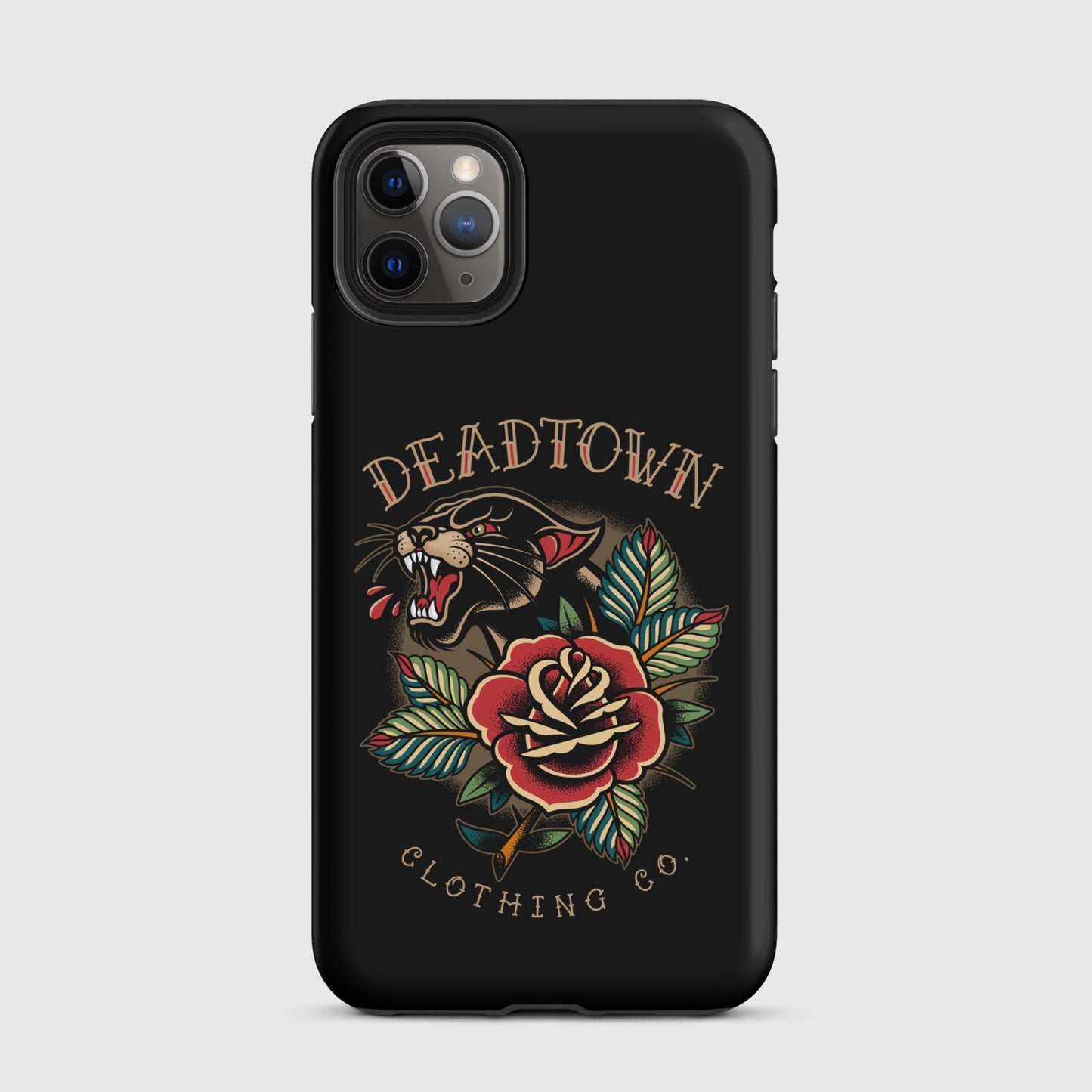 Panther & Rose Black Tough Case for iPhone®