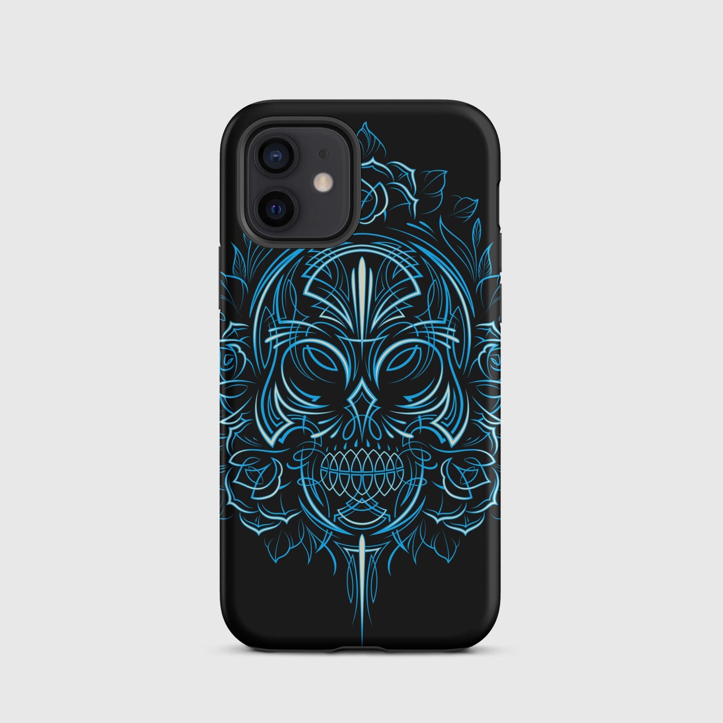 Pinstripe Skull & Roses Tough Case for iPhone®