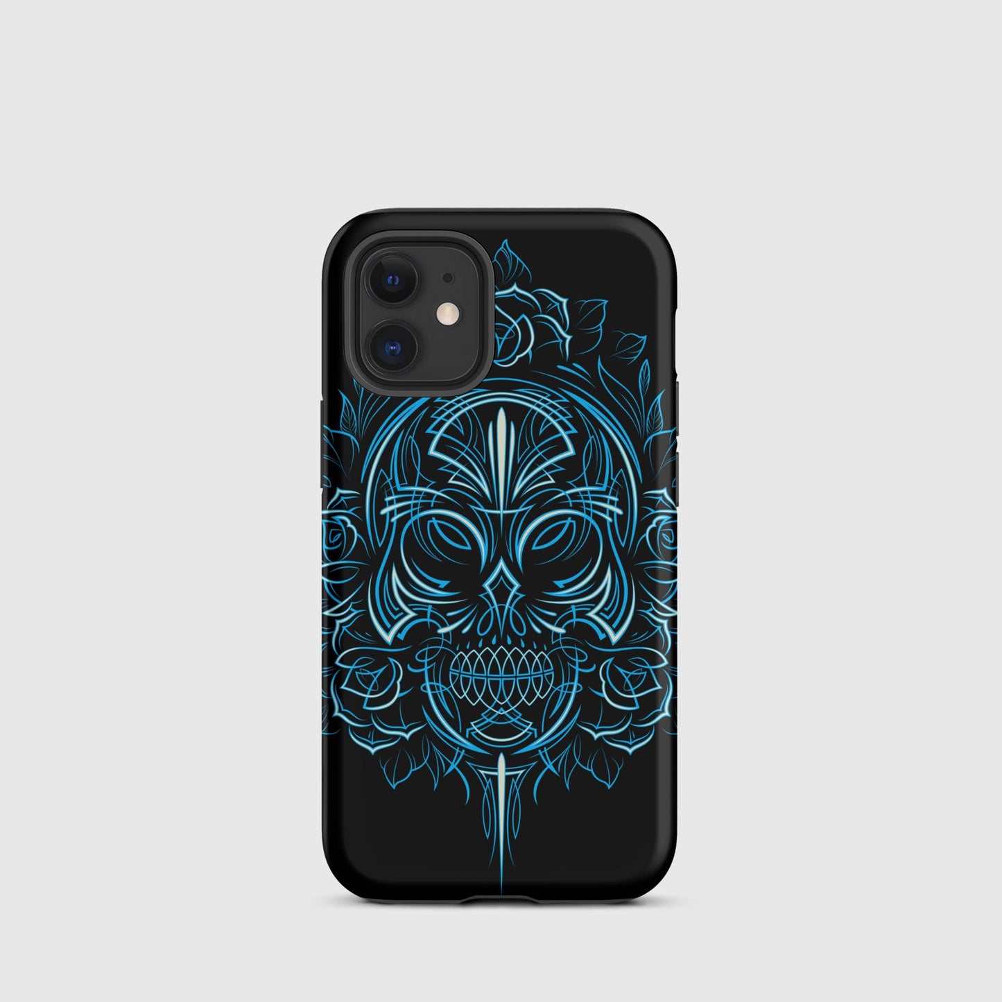 Pinstripe Skull & Roses Tough Case for iPhone®